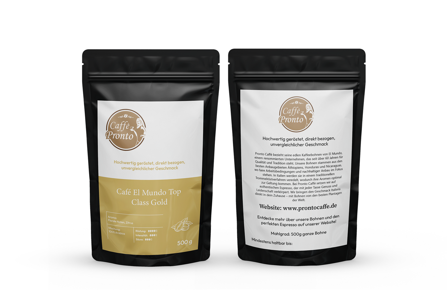 CAFFE EL MUNDO TOP CLASS GOLD Espressobohnen