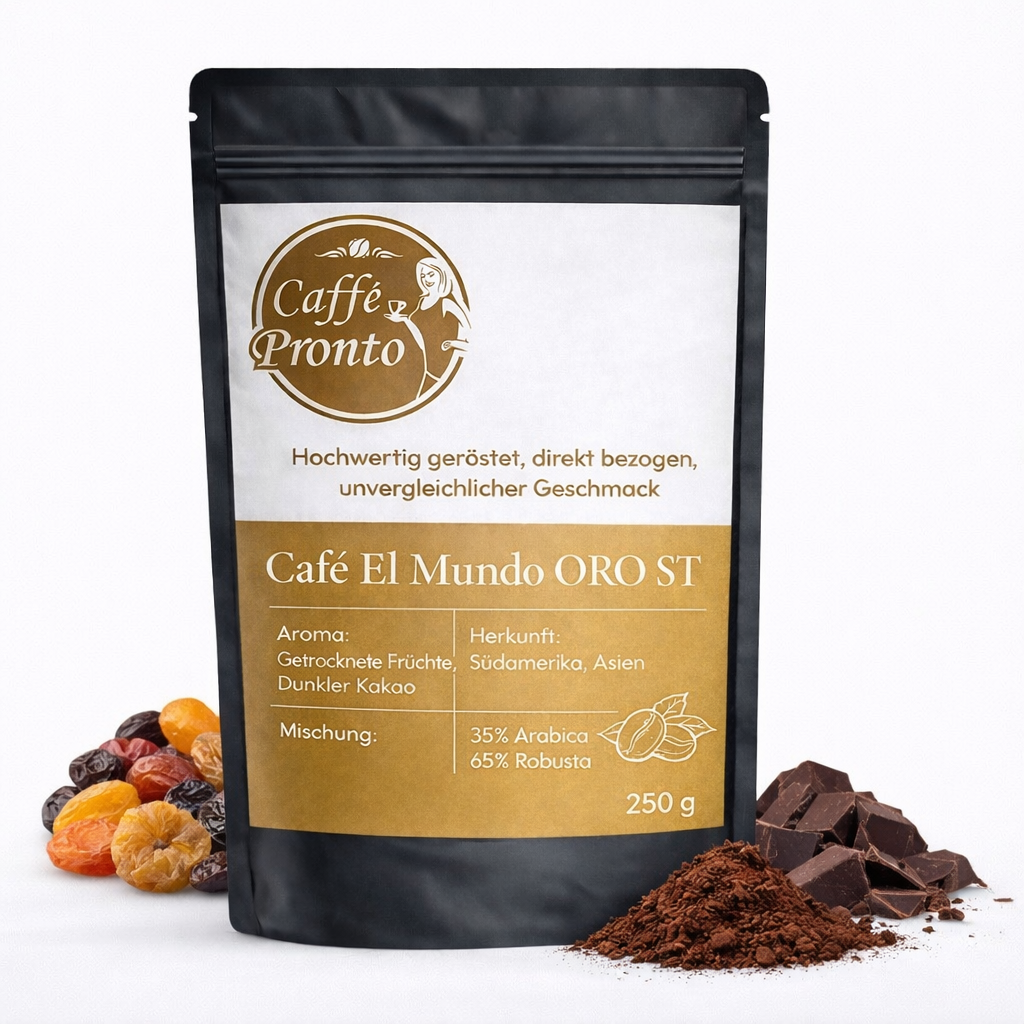 Café El Mundo Classico – Nussige Noten mit dunklem Kakao – Espresso Intenso Blend