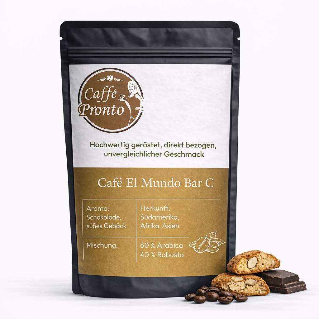 Café El Mundo Bar C – Schokolade trifft feines Gebäck – Espresso Balance Blend