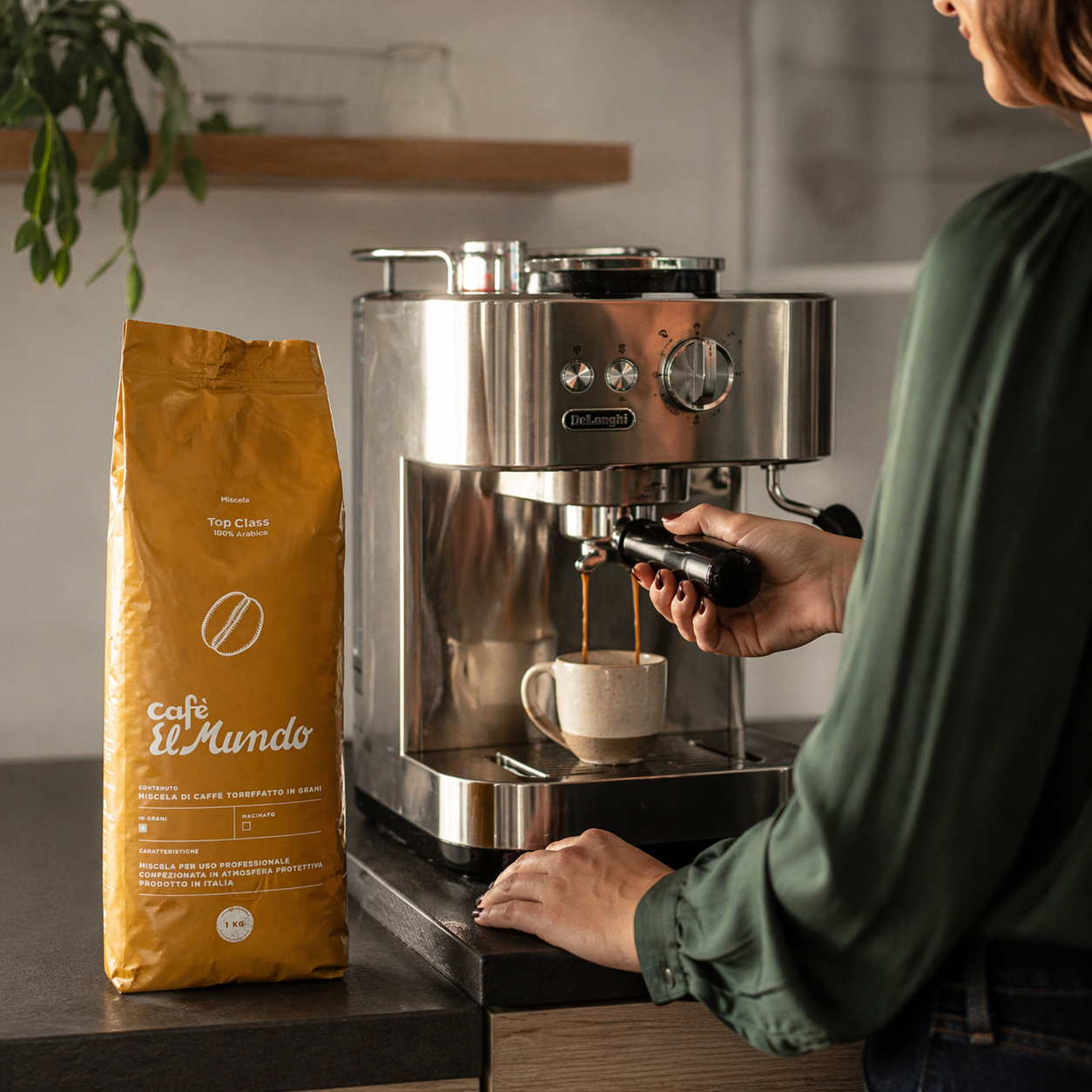 Café El Mundo Top Class Gold – Florale Frische mit eleganter Tiefe – 100% Arabica Espresso