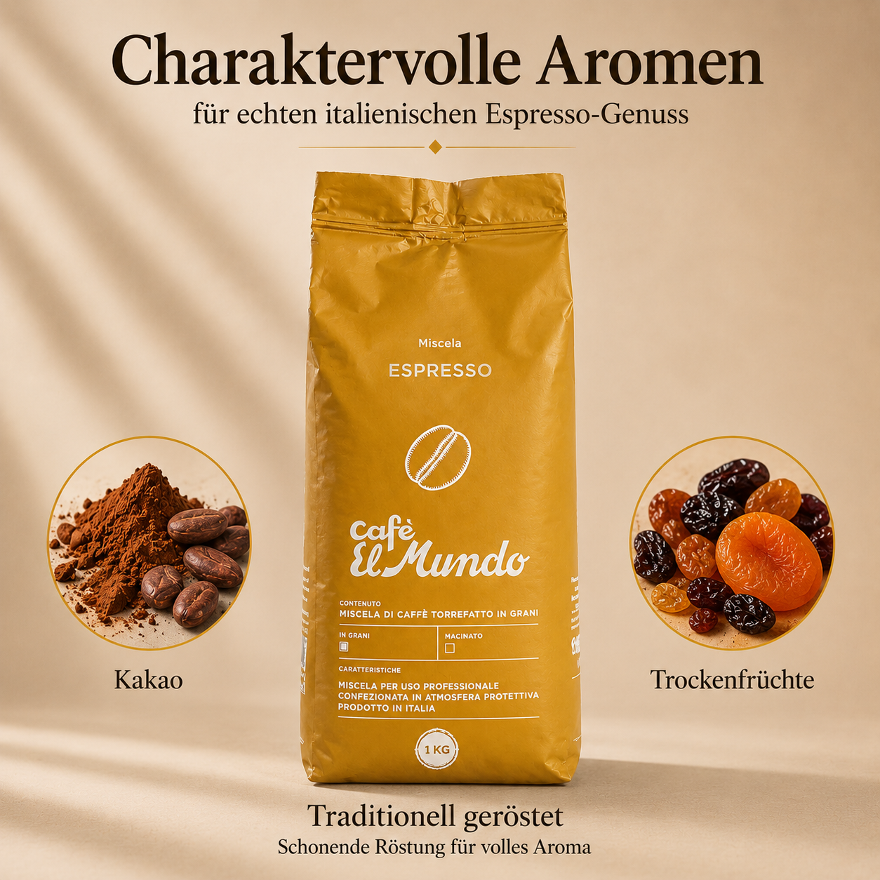 ORO ST –Kraftvoller Geschmack und unwiderstehliche Crema– Espresso Komposition