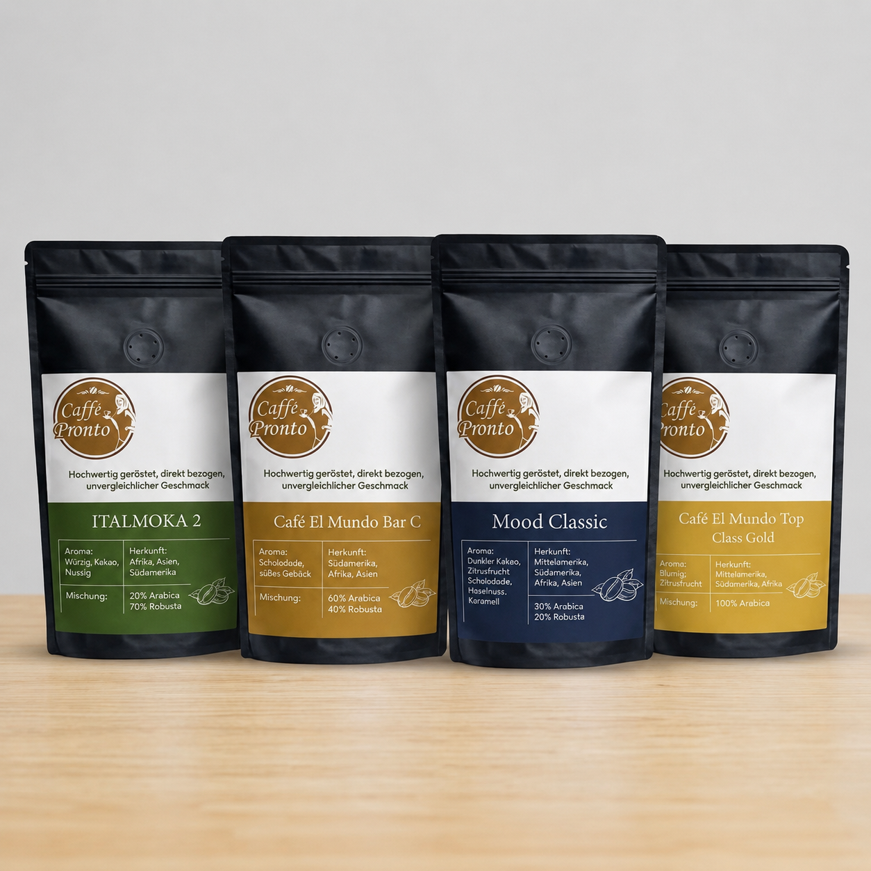 Finde deinen Lieblingsespresso - Probierset 4x250g