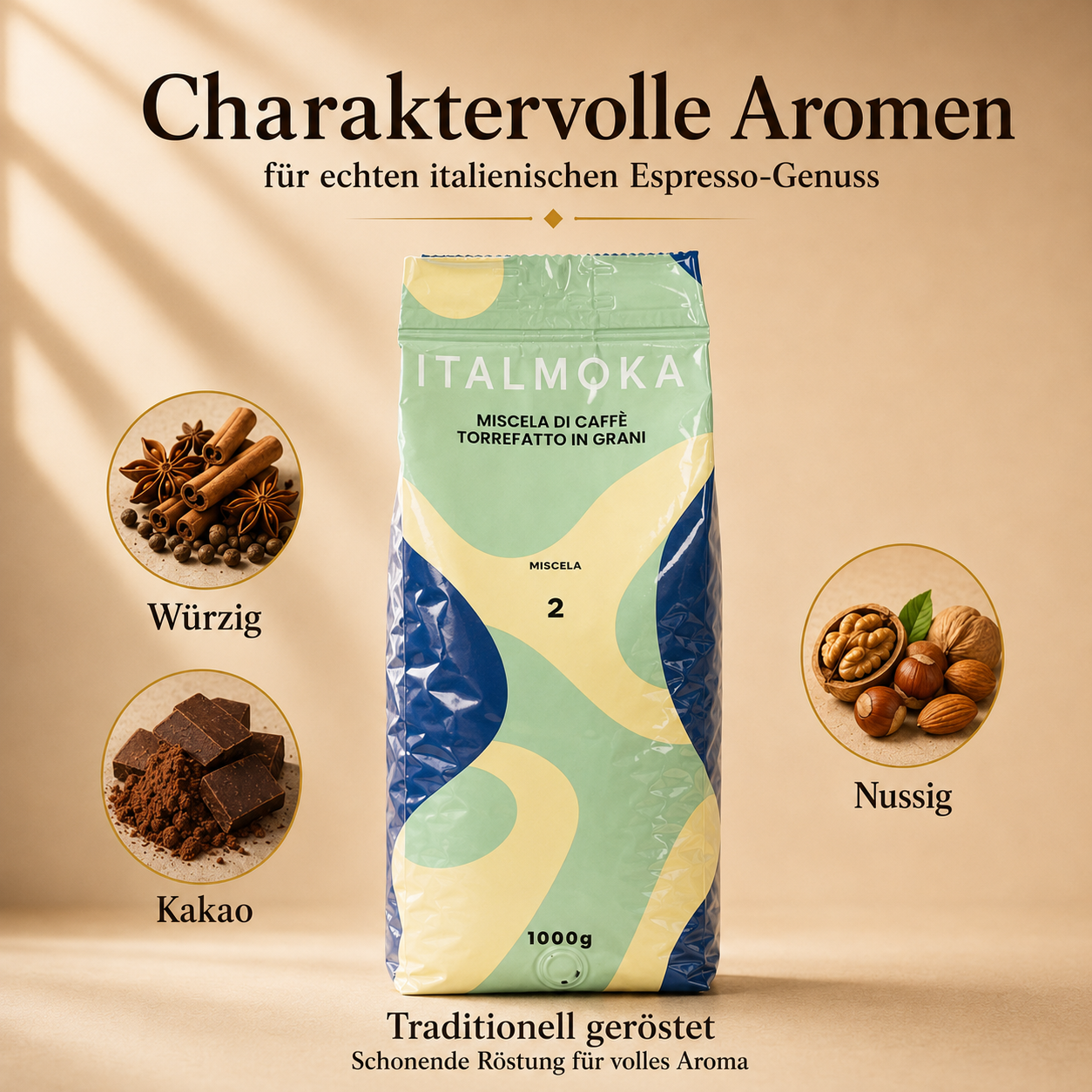 ITALMOKA - Würzig, intensiv und wunderbar vollmundig - Espresso Komposition