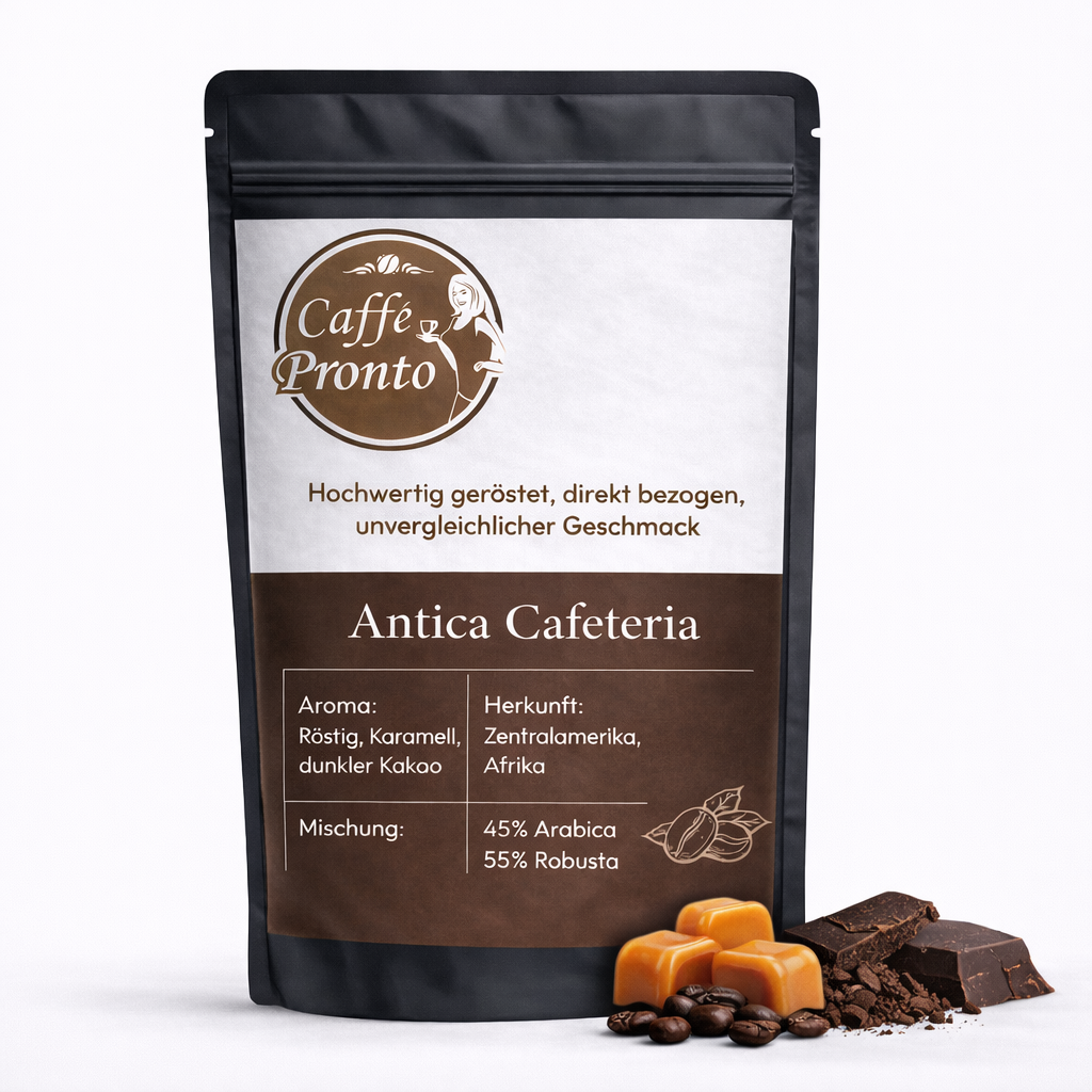 Antica Cafeteria – Röstnoten mit Karamell und Kakao – Espresso Intenso Blend