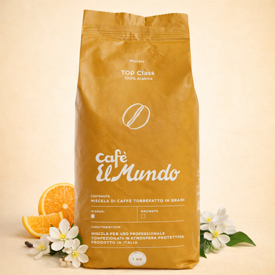 Café El Mundo Top Class Gold – Florale Frische mit eleganter Tiefe – 100% Arabica Espresso
