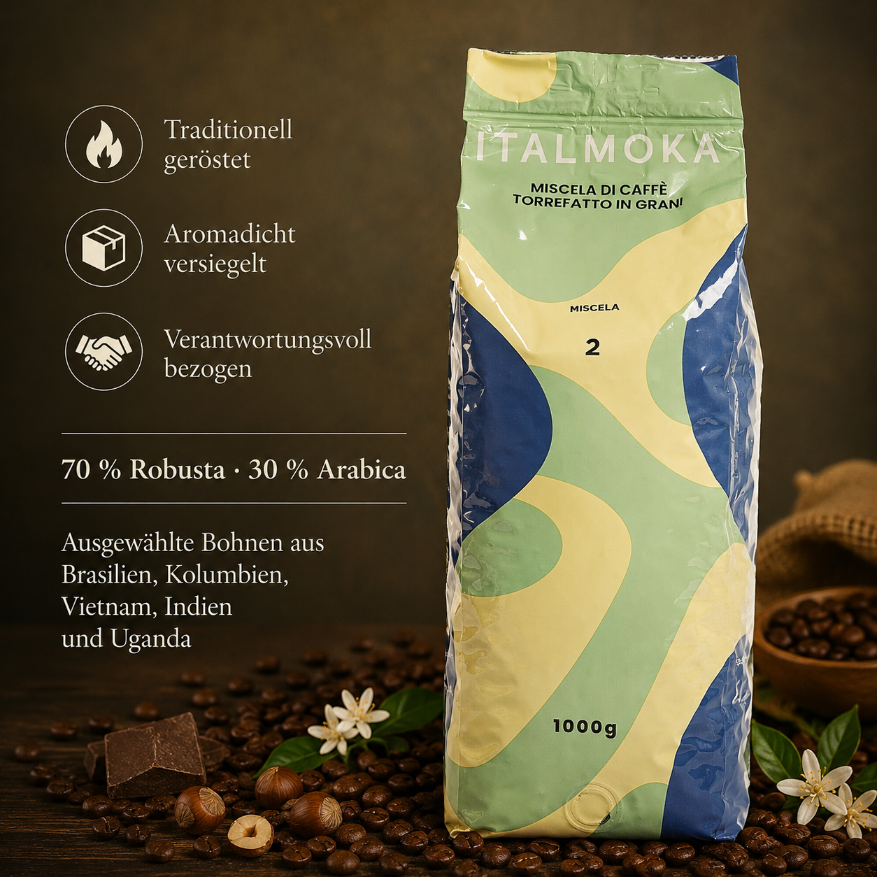 ITALMOKA - Würzig, intensiv und wunderbar vollmundig - Espresso Komposition