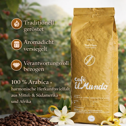 CAFFE EL MUNDO TOP CLASS GOLD   Espressobohnen