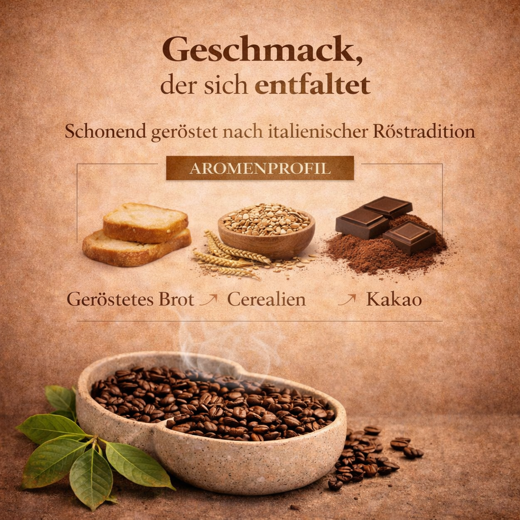 Café El Mundo Espresso Rosso – Kräftige Röstnoten mit Kakao – Espresso Intenso Blend