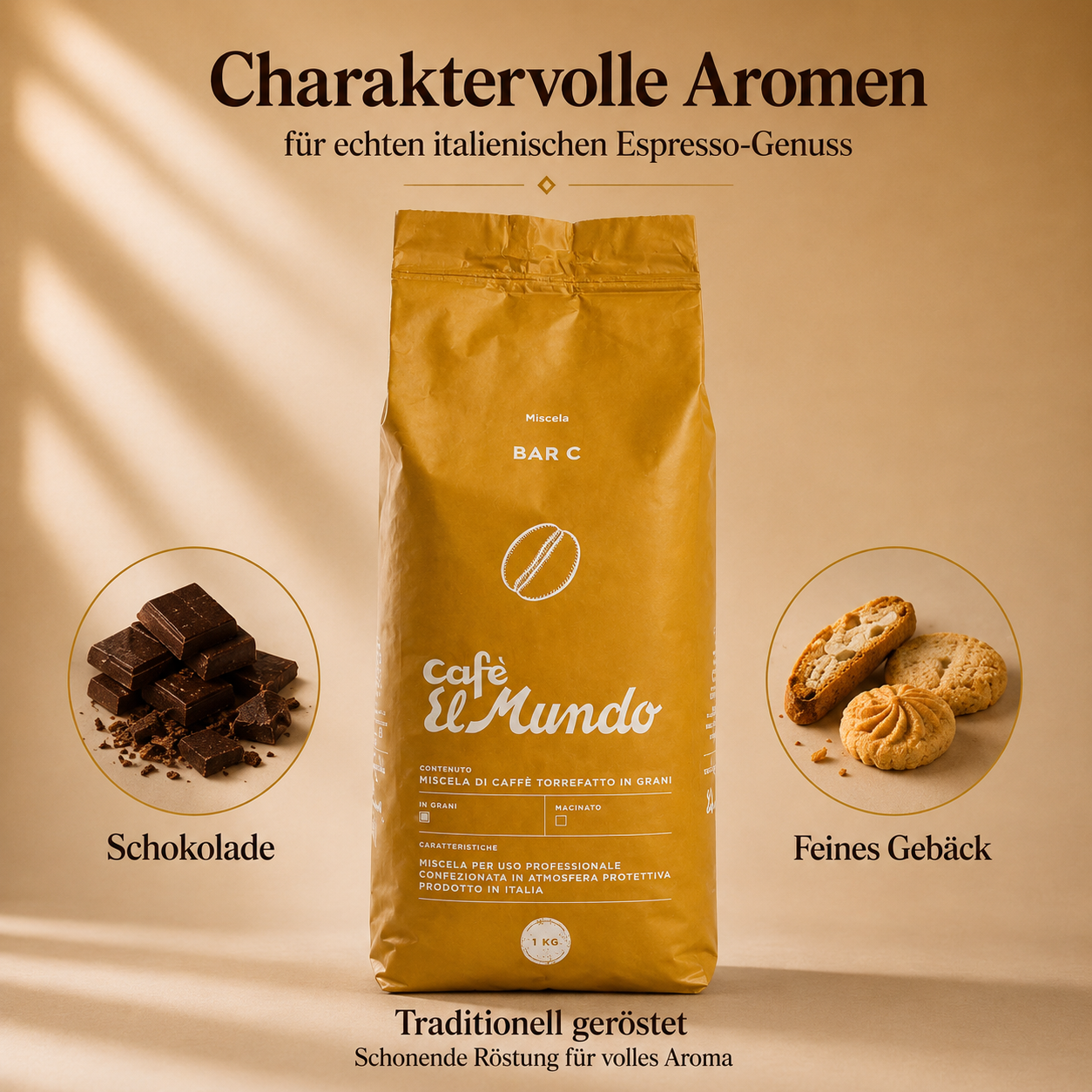 BAR C – Feine Schokolade trifft auf Gebäcknoten – Espresso Komposition