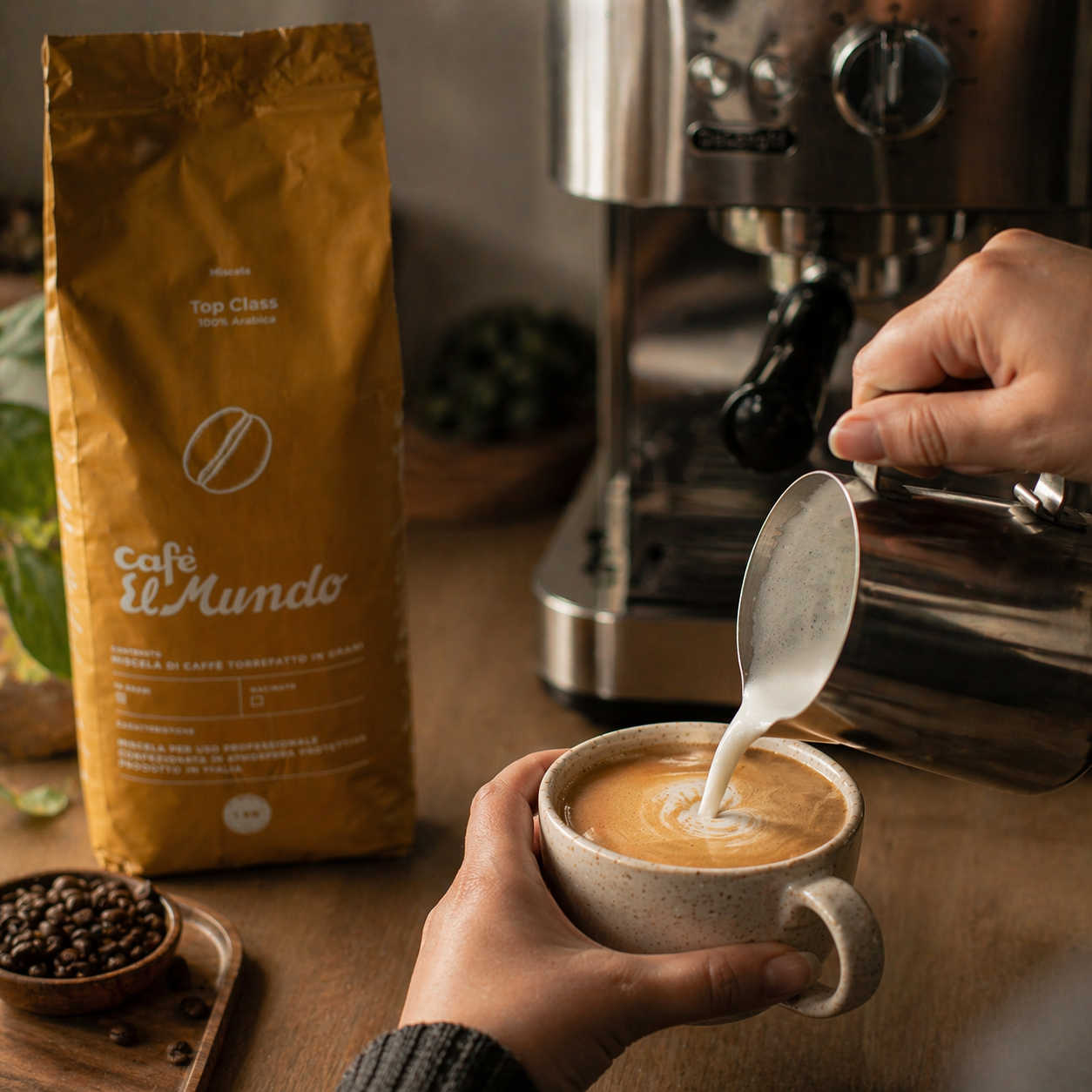 Café El Mundo Top Class Gold – Florale Frische mit eleganter Tiefe – 100% Arabica Espresso