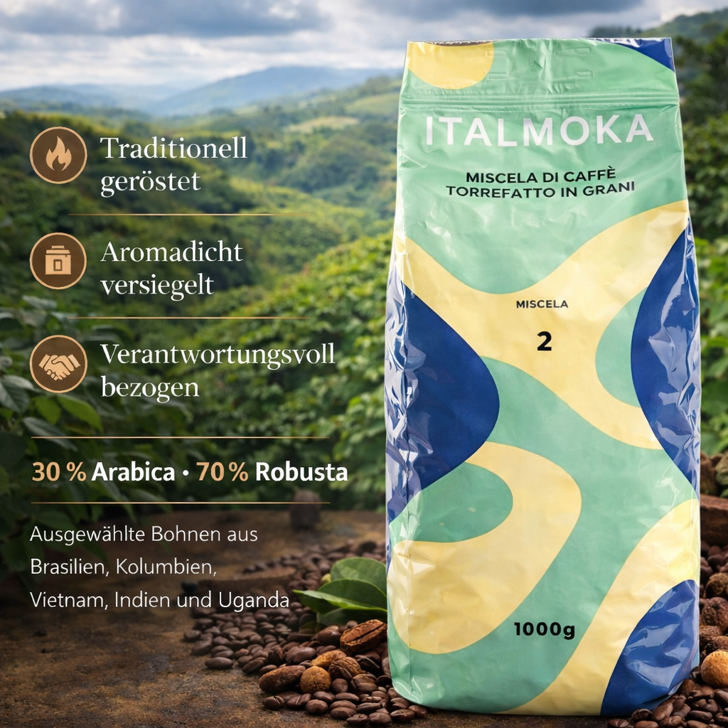 Italmoka 2 - Würzige Noten mit Kakao – Espresso Intenso Blend